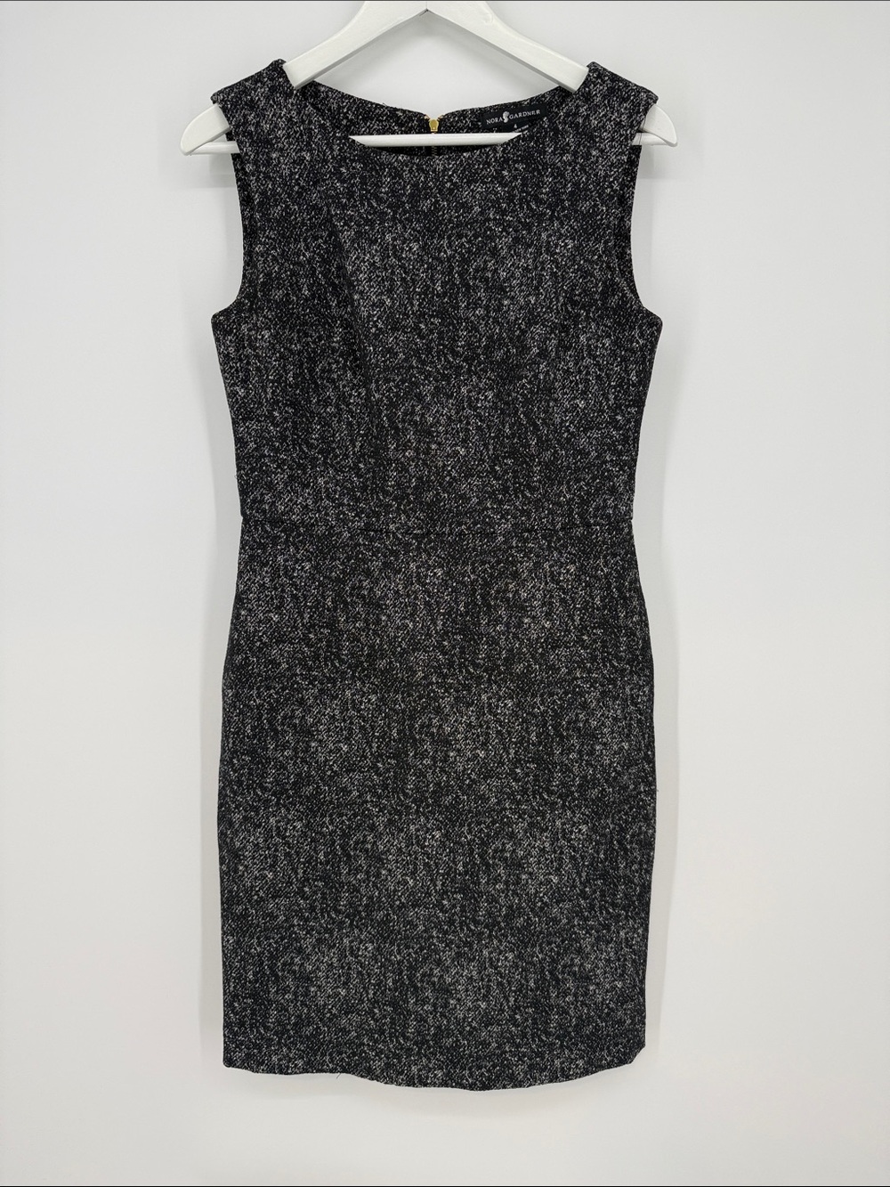 Nora Gardner Sleeveless Black & Gray Sheath Dress Size 4